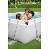 Bestway Power Steel   9'3" x 6'5" x 33"/2.82m x 1.96m x 84cm Rectangular Pool Set